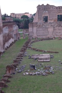 Ruins of a private amphitheater on Palentine hill