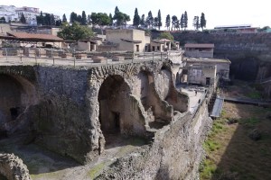 Herculaneum from above...you can see it was once a port
