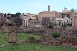 The ruins of the roman forum